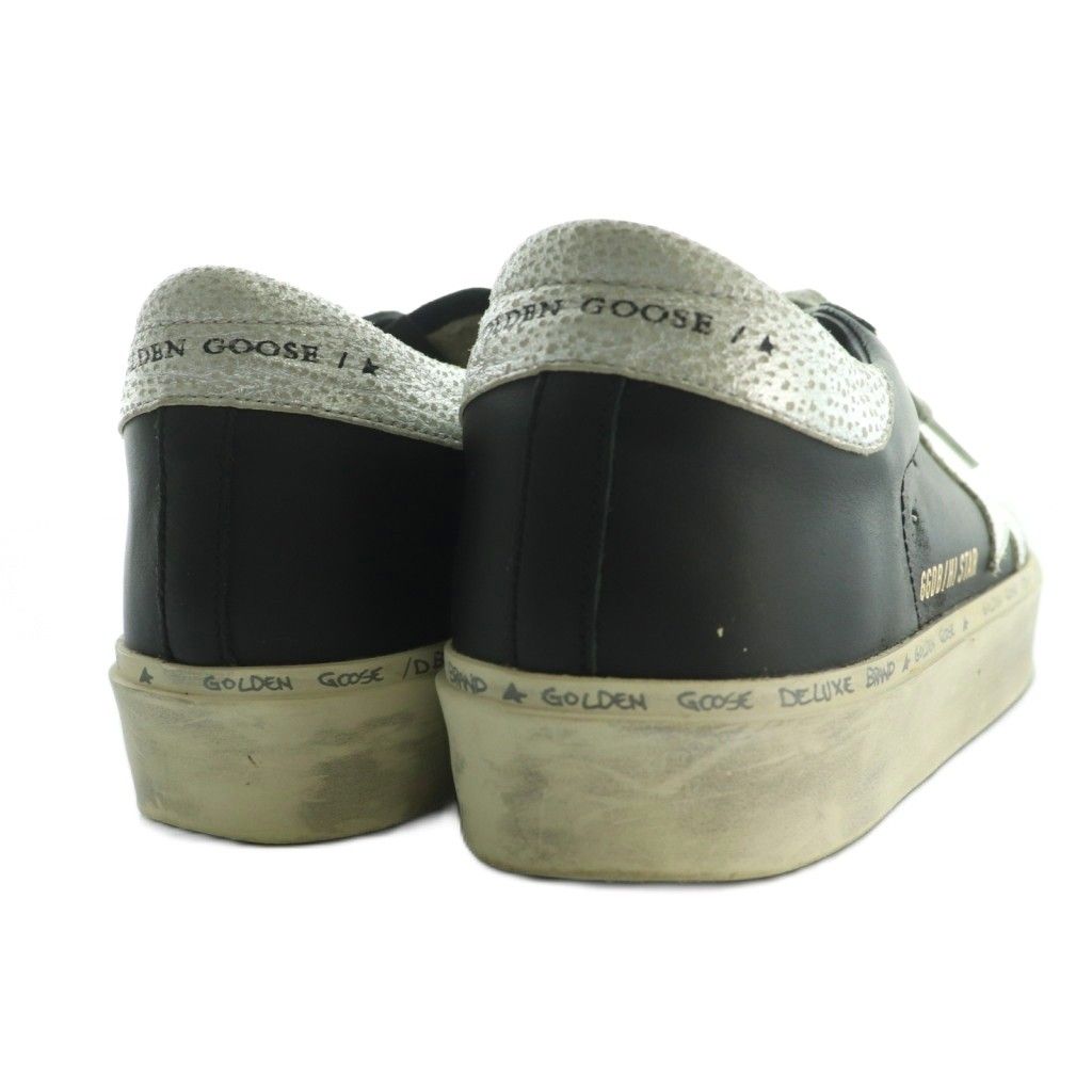 ★美品★ゴールデングースハイスター 黒 ゴールド サイズ37 ゴールデングース GOLDEN GOOSE ハイスター HI STAR ヴィンテージ加工