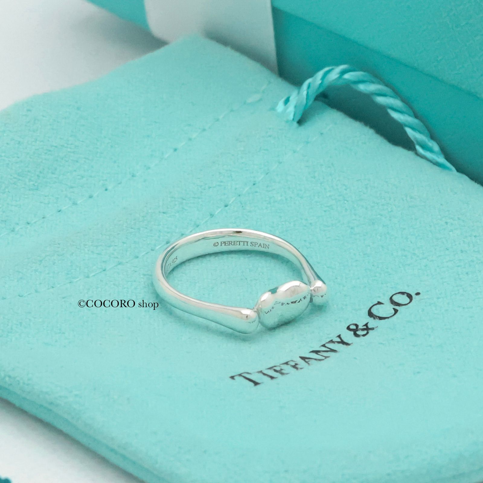 美品】ティファニー TIFFANY＆Co. ビーン エルサペレッティ リング