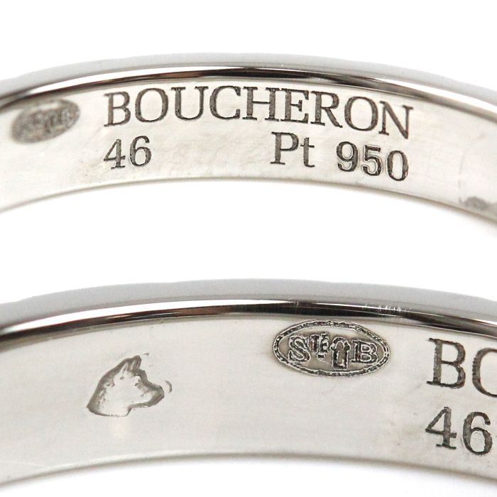 Boucheron ブシュロン Pt950プラチナ キャトル クルドパリ ミディアム