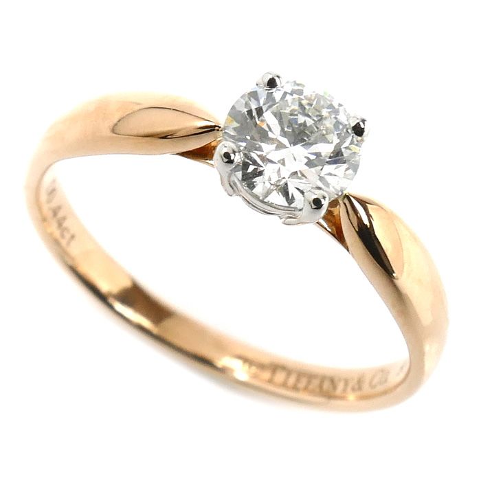 TIFFANY&Co. ティファニー K18PG ピンクゴールド Pt950プラチナ