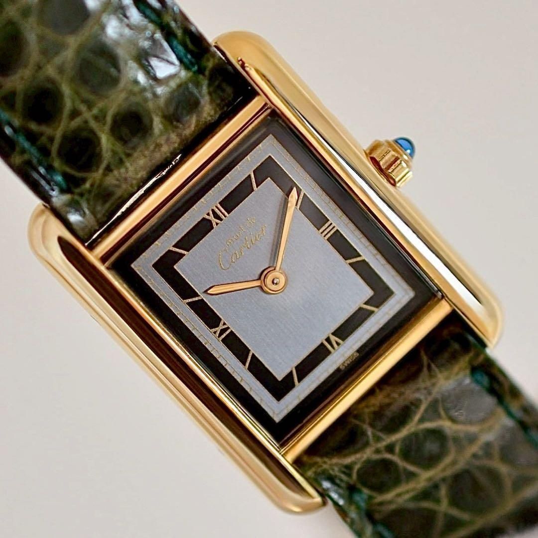 Cartier マストタンクSM ヴェルメイユ グレー ローマン クォーツ