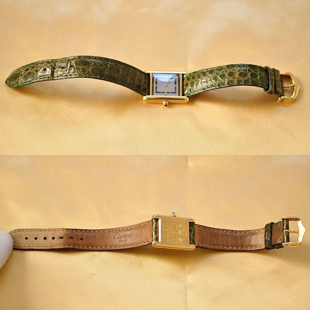 Cartier マストタンクSM ヴェルメイユ グレー ローマン クォーツ