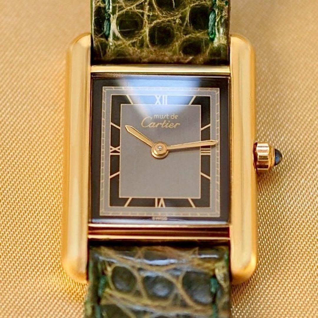 Cartier マストタンクSM ヴェルメイユ グレー ローマン クォーツ