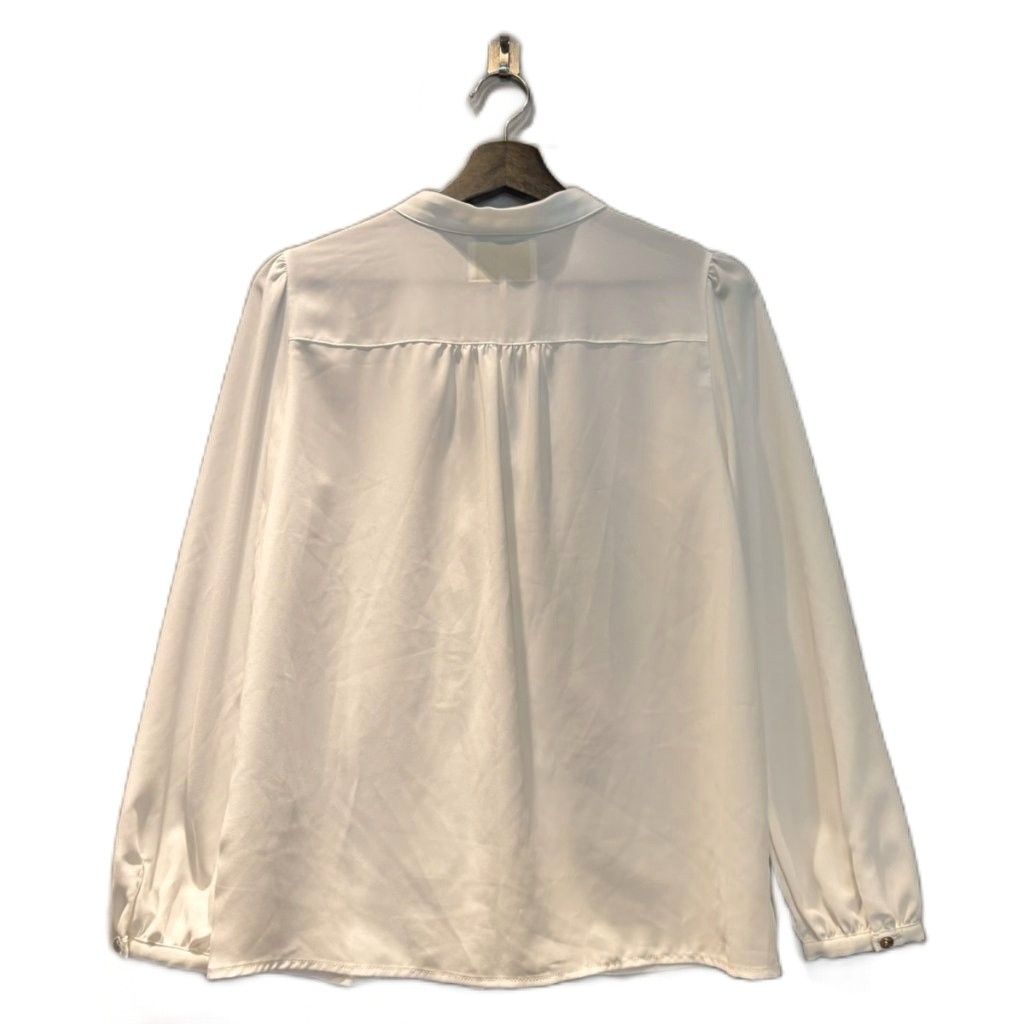 チェスティ Chesty シャツ ブラウス 花刺繍 長袖 1 白 ホワイト □FY