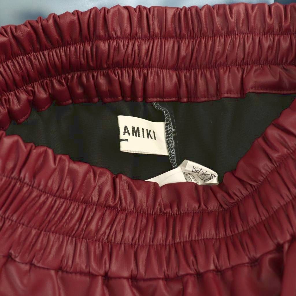 キシダミキ KISHIDAMIKI eco leather trousers パンツ ワイド イージー  