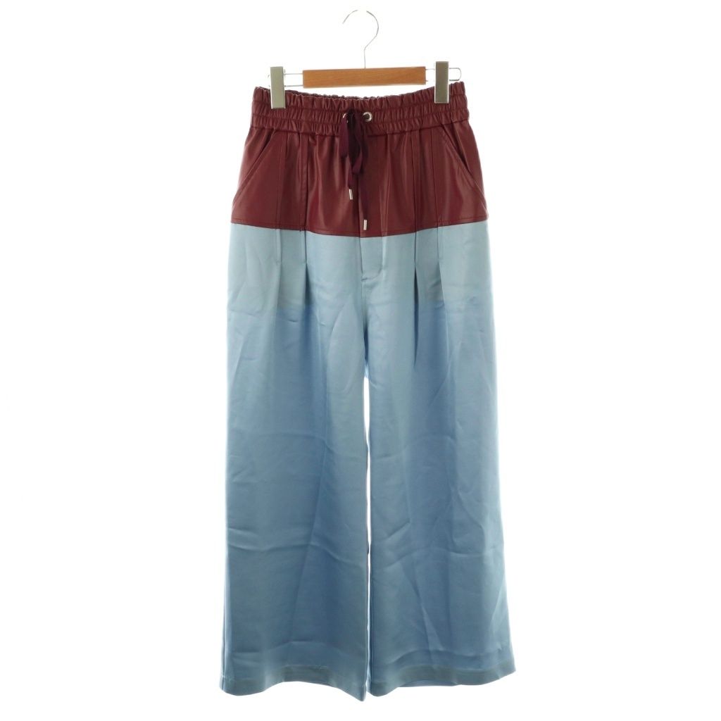 キシダミキ KISHIDAMIKI eco leather trousers パンツ ワイド イージー  