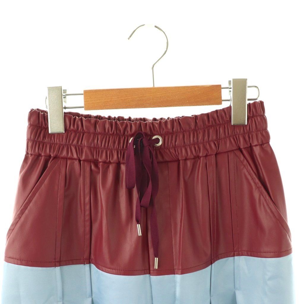 キシダミキ KISHIDAMIKI eco leather trousers パンツ ワイド イージー  