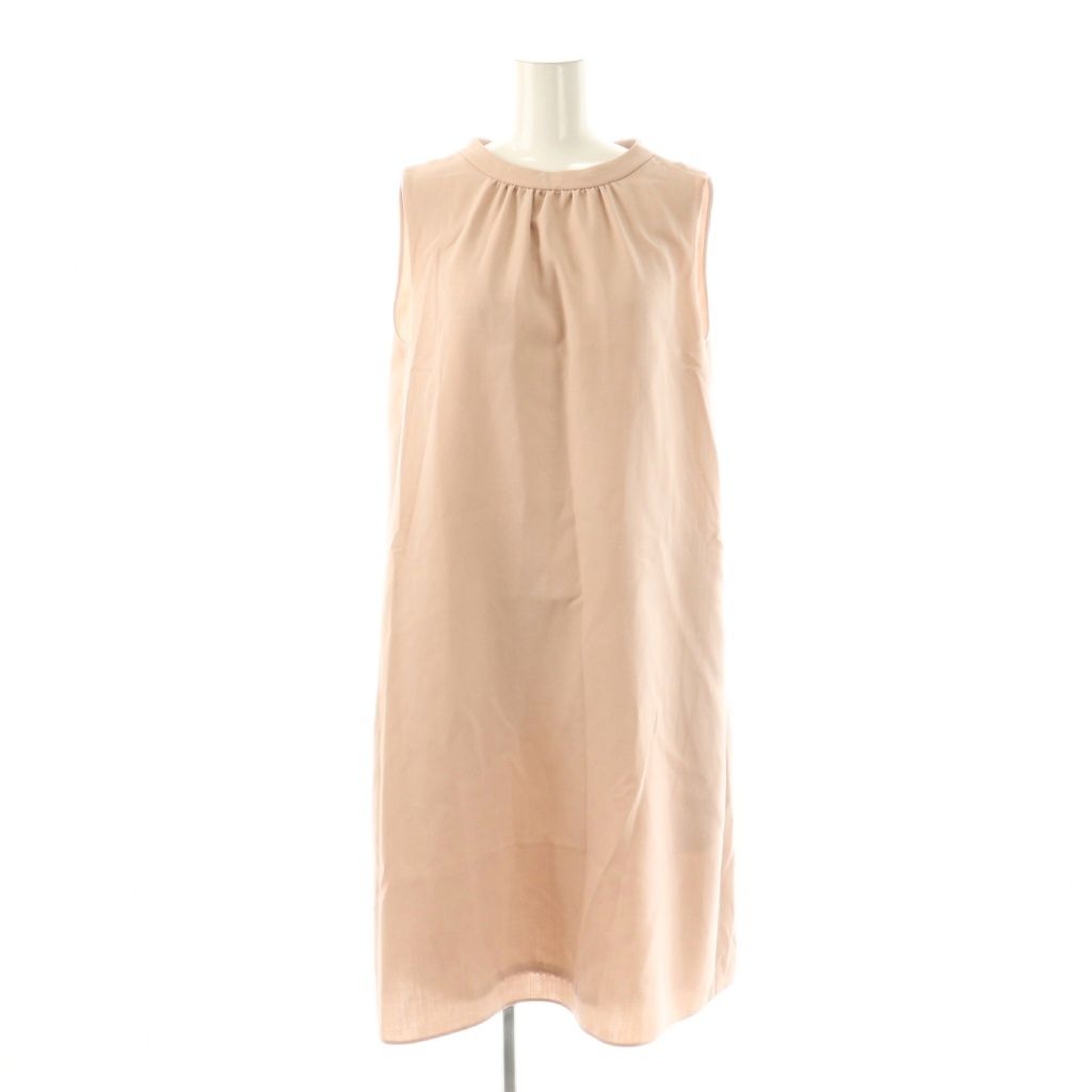 フォクシー FOXEY Montaigne ノースリーブワンピース 40 ピンク