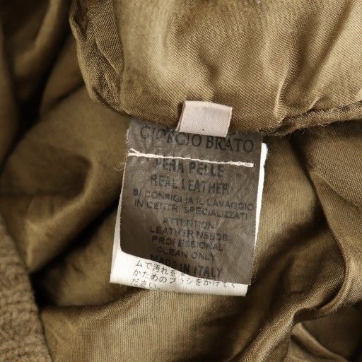 ジョルジオブラット GIORGIO BRATO ファーレザージャケット アウター