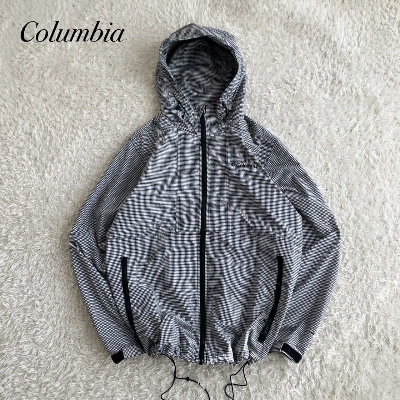 Columbia コロンビア マウンテンパーカー フード ジャケット ギンガム 