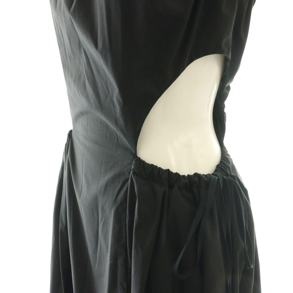 キシダミキ KISHIDAMIKI cut out gather dress ワンピース ロング F