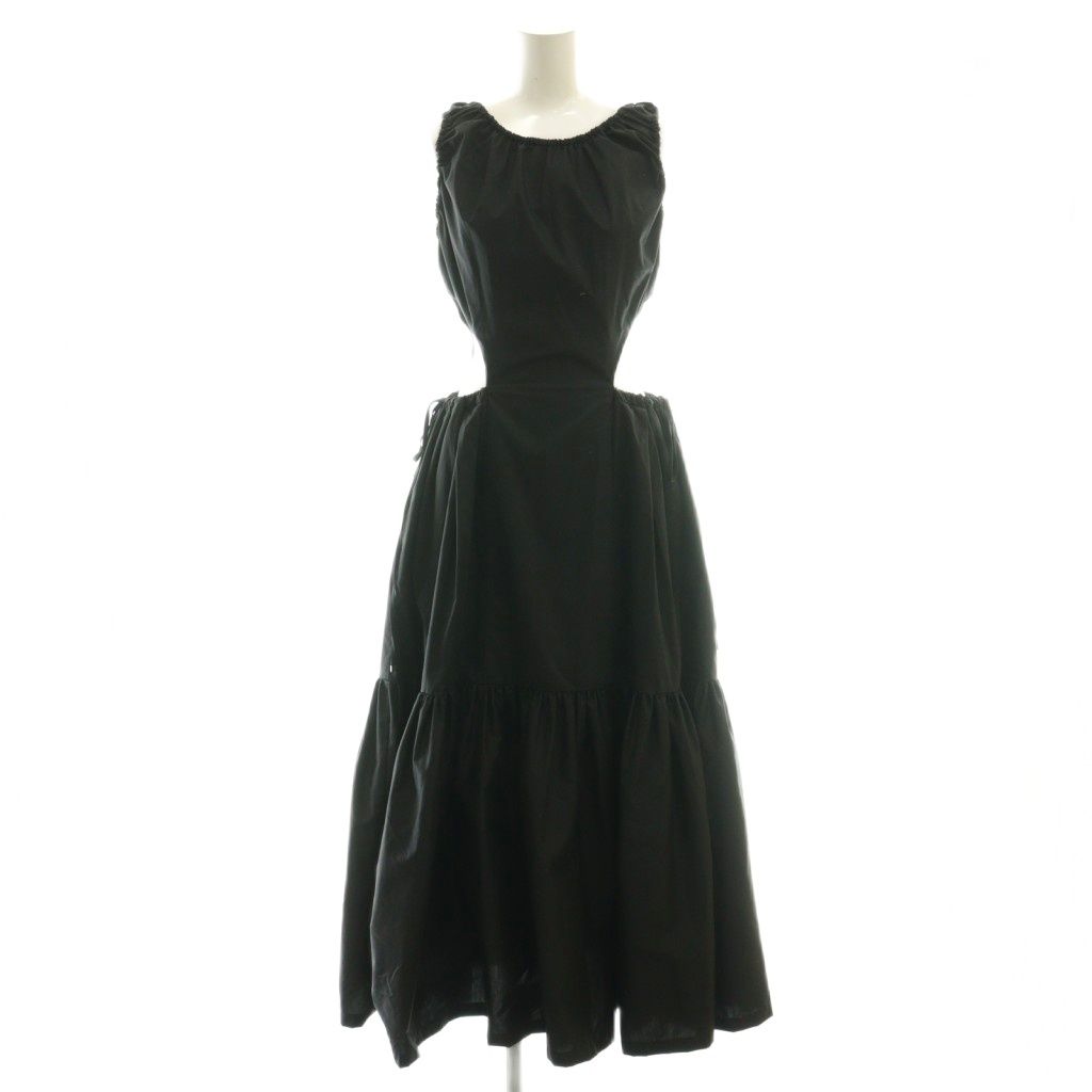 キシダミキ KISHIDAMIKI cut out gather dress ワンピース ロング F
