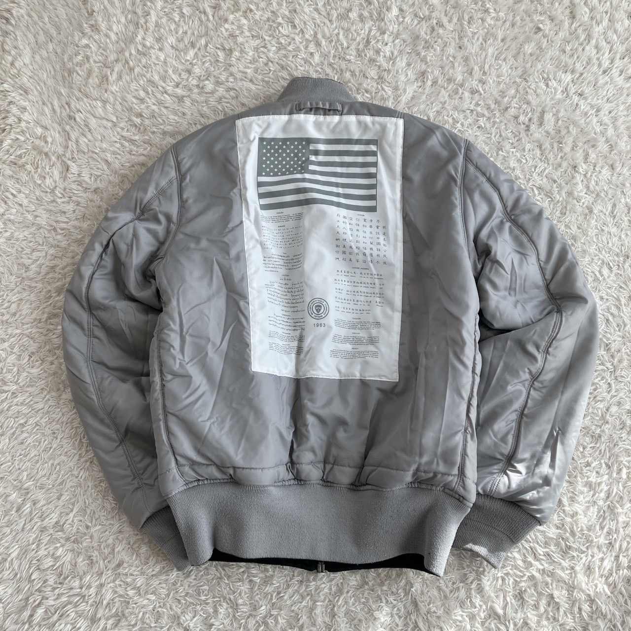 美品！ALPHA INDUSTRIES アルファ MA-1 リバーシブル 限定品 星条旗