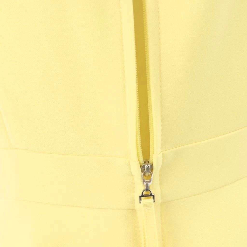 ルネ Rene ベーシック basic ノースリーブワンピース 34 イエロー