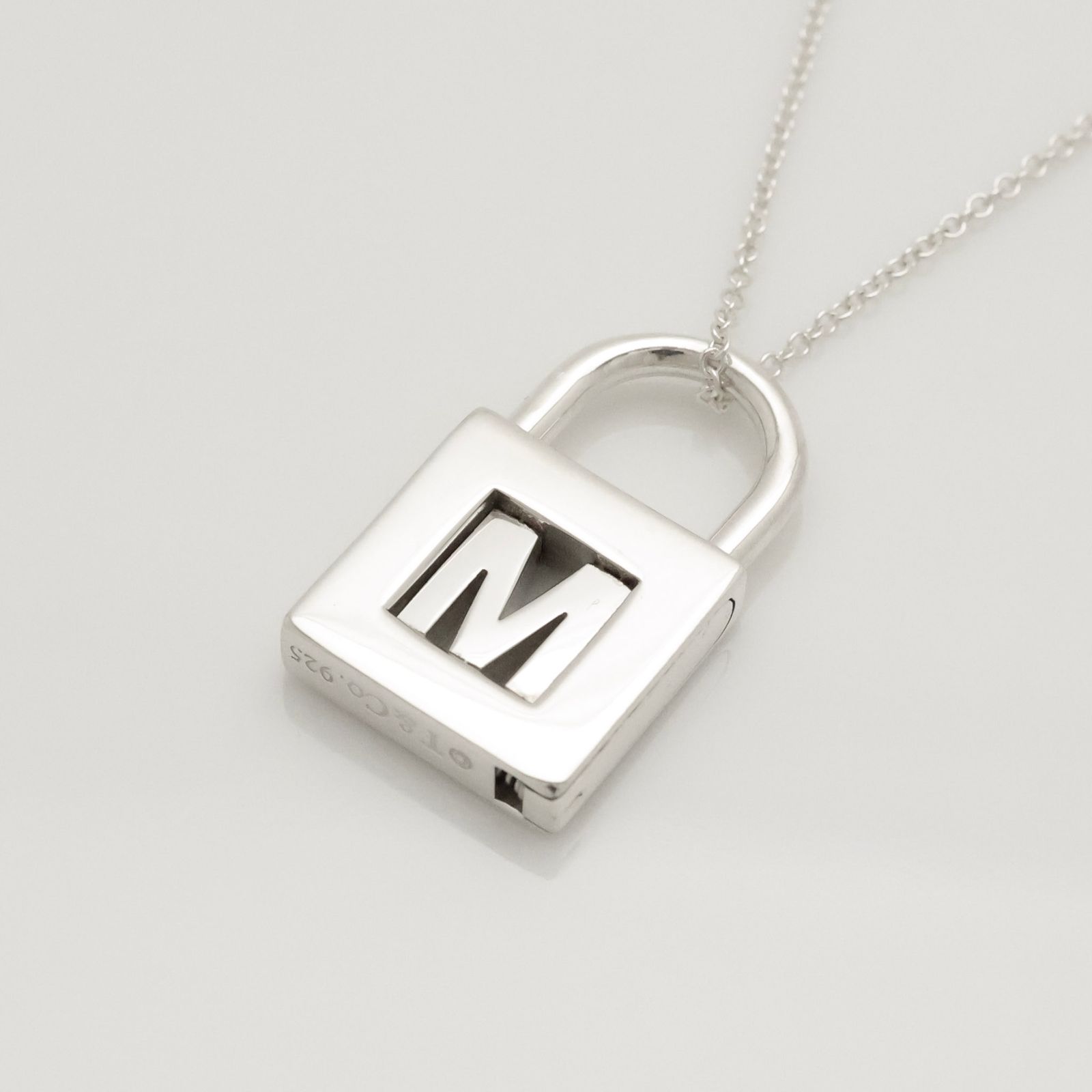 中古TIFFANY⁄ティファニー 925 イニシャル⁄N カデナ ペンダント 
