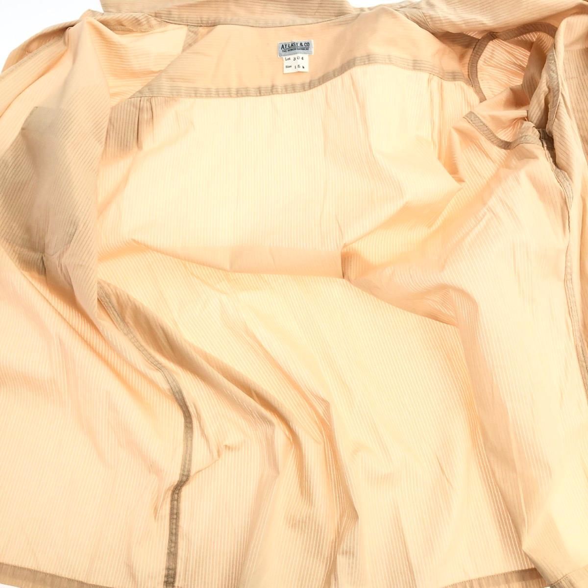 ATLAST&CO アットラスト 長袖オープンカラーシャツ サイズ:15.5