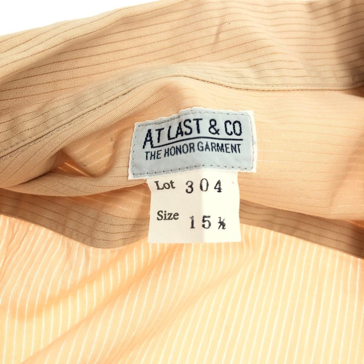 ATLAST&CO アットラスト 長袖オープンカラーシャツ サイズ:15.5