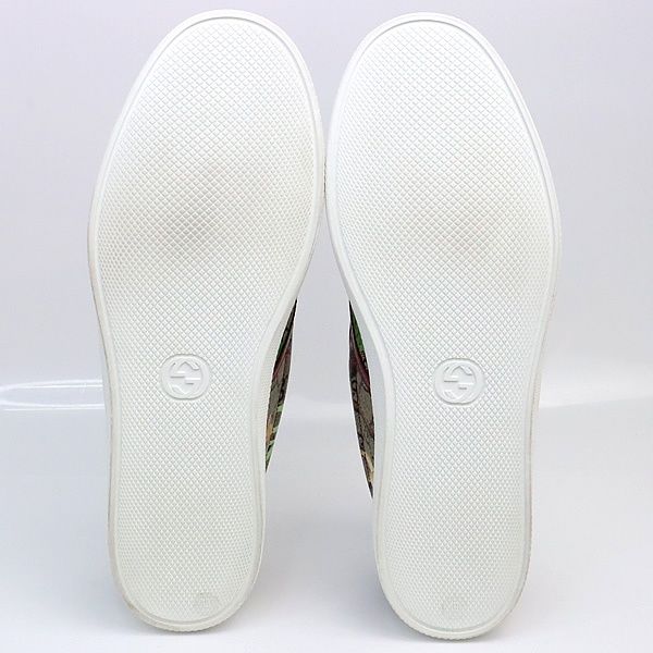 広尾店】未使用品 グッチ GUCCI スリッポン メンズ バードプリント GG