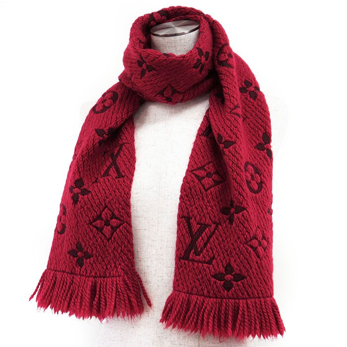 美品】LOUIS VUITTON ルイ・ヴィトン マフラー エシャルプ・ロゴマニア