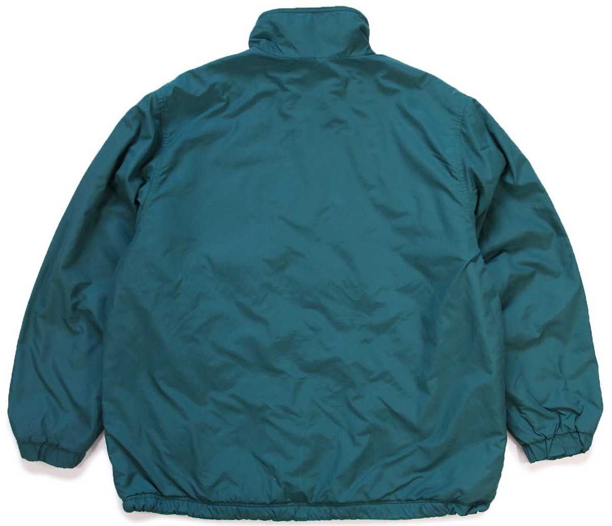 90s L.L.Bean ウォームアップ フリースライナー ナイロンジャケット 緑