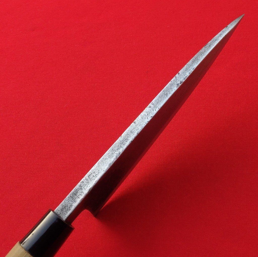 出刃包丁 大型 刃長約200㎜ 峰厚最大約11㎜ 重量約430g 片刃 大型出刃