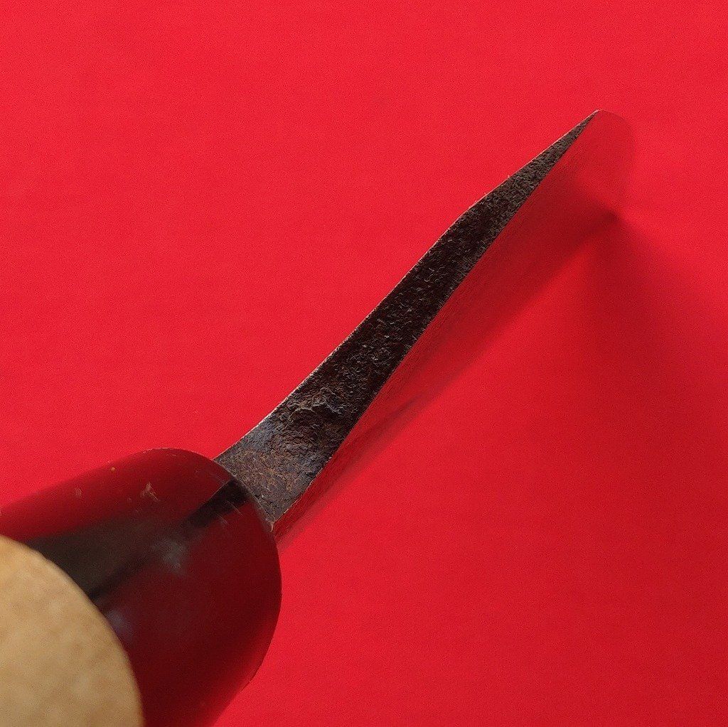 出刃包丁 大型 刃長約200㎜ 峰厚最大約11㎜ 重量約430g 片刃 大型出刃