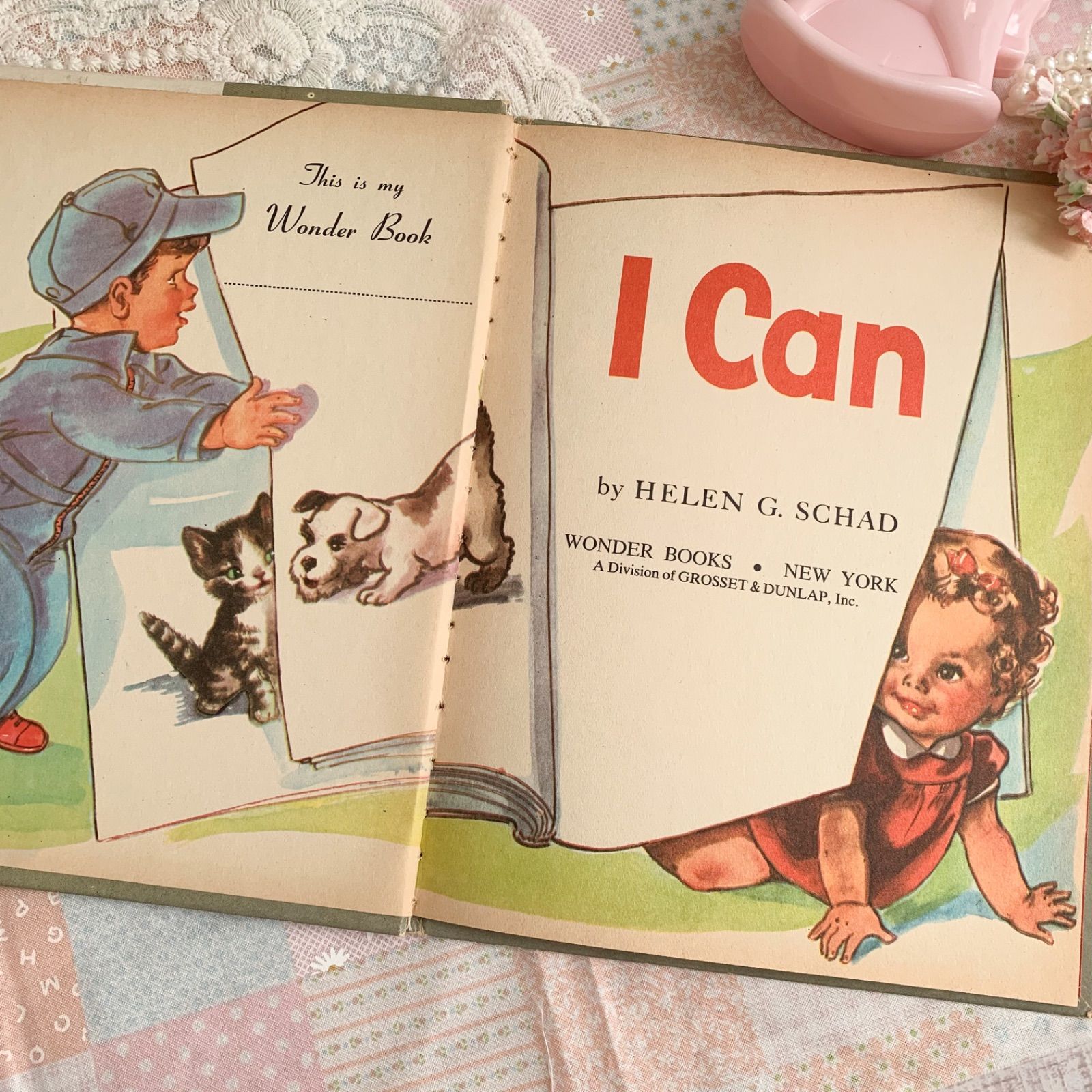 ヴィンテージ 絵本 洋書 ベビーグリーティングカード セット 可愛い