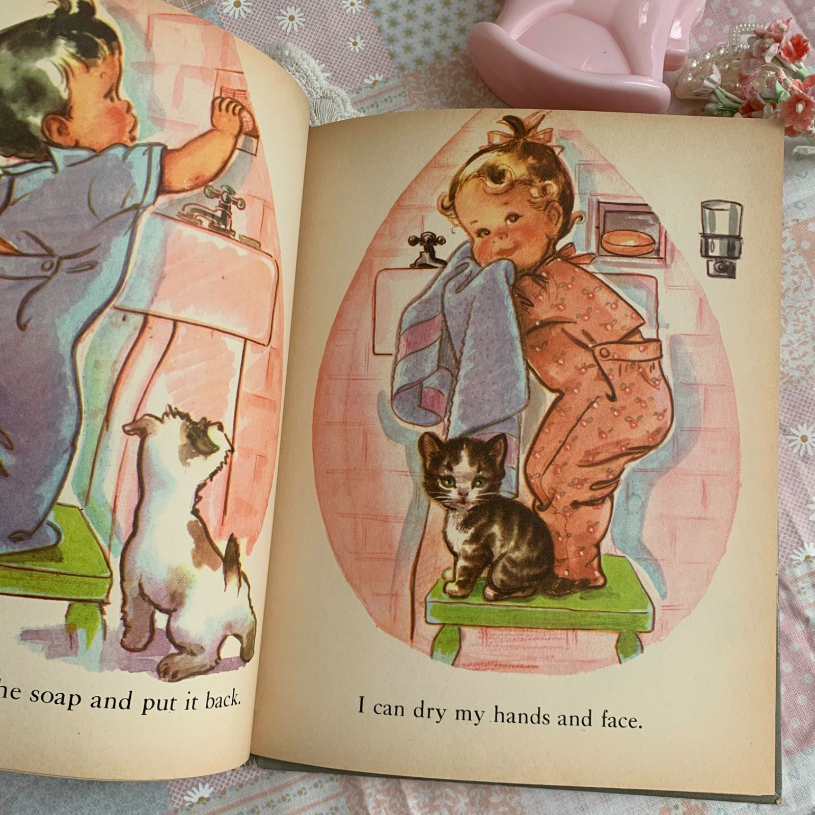 ヴィンテージ 絵本 洋書 ベビーグリーティングカード セット 可愛い