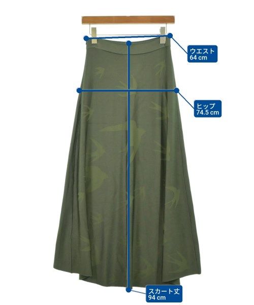 ALEXANDER MCQUEEN ロング・マキシ丈スカート レディース 【古着