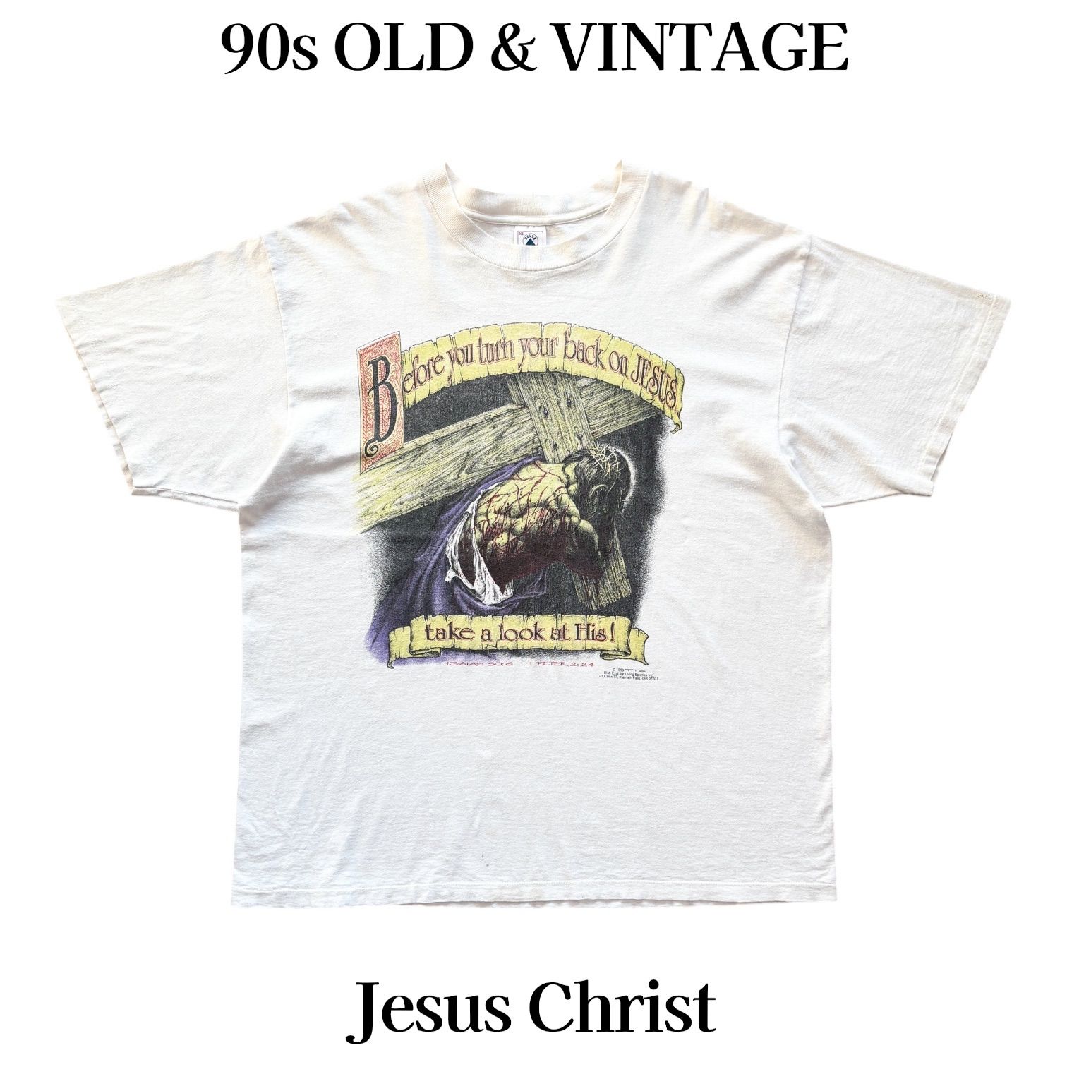 90s JESUS CHRIST SALVATION Tシャツ USA製 L