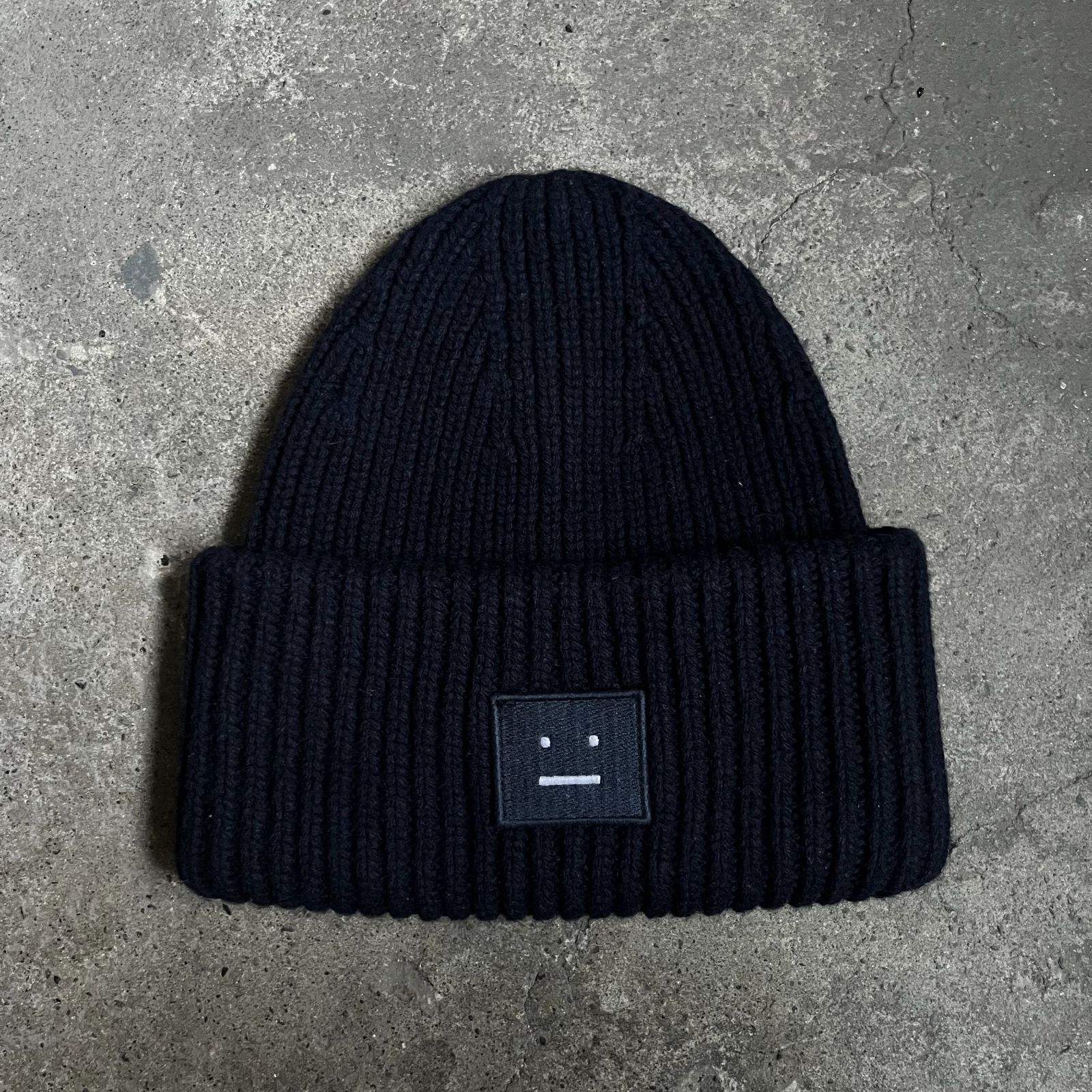 Acne Studios PANSY WOOL BEANIE ネイビー アクネストゥディオズ