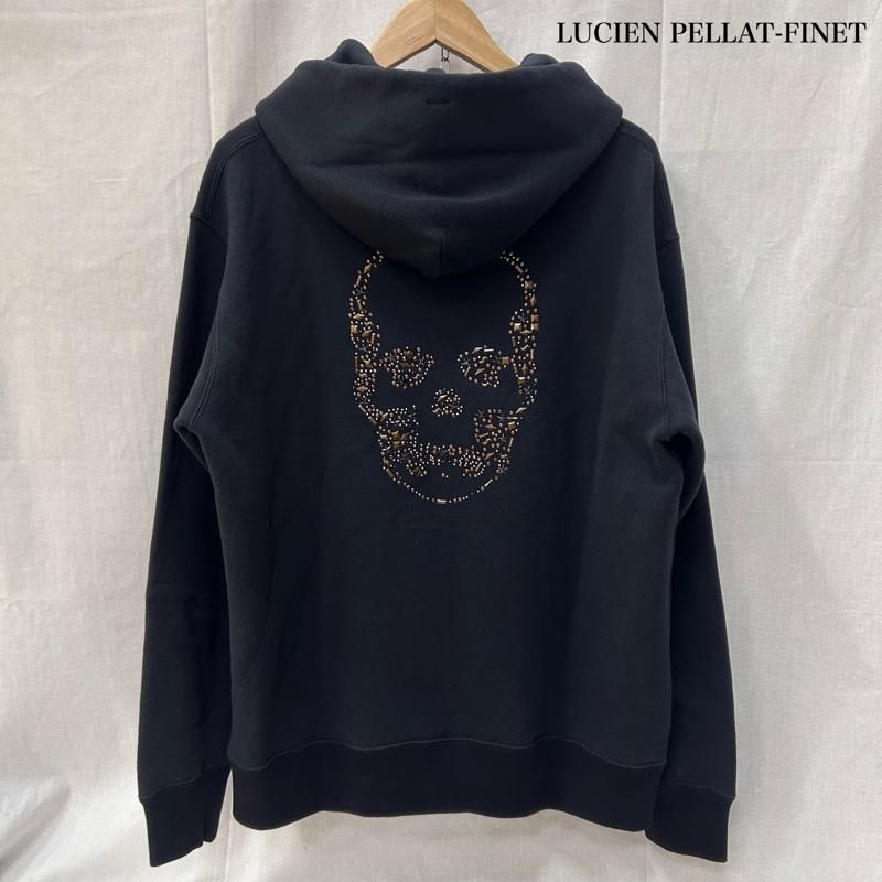 新品タグ付 ルシアンペラフィネ パーカー S スカル ルシアンペラフィネ YMP-1152U スカルスタッズ プルオーバーパーカー