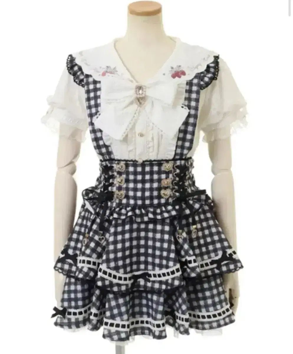 LIZ LISA リズリサ ギンガム サスペンダー 日本ブランド 量産型 地雷系