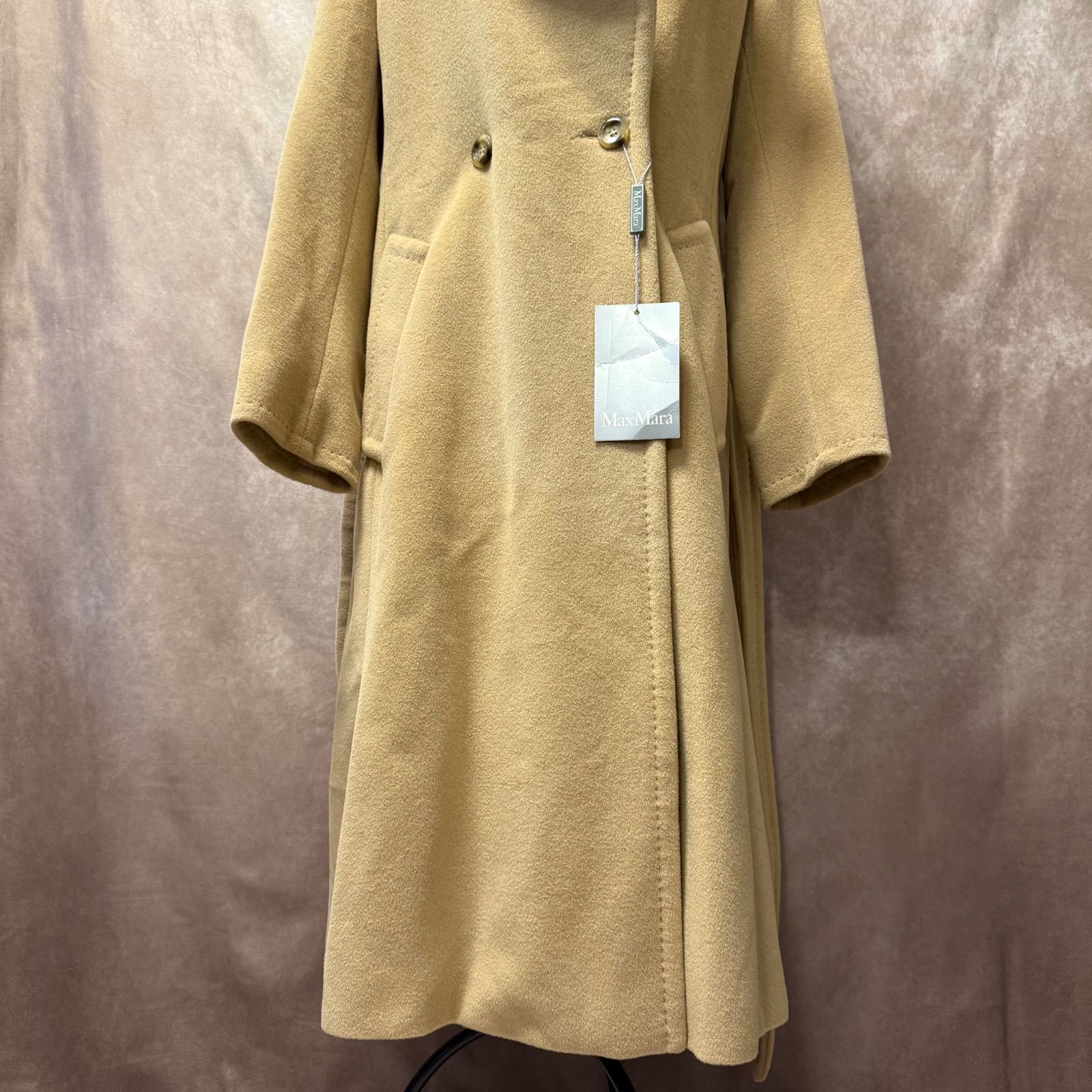 Max Mara マックスマーラ 銀タグ ウール×アンゴラ50% ロングコート