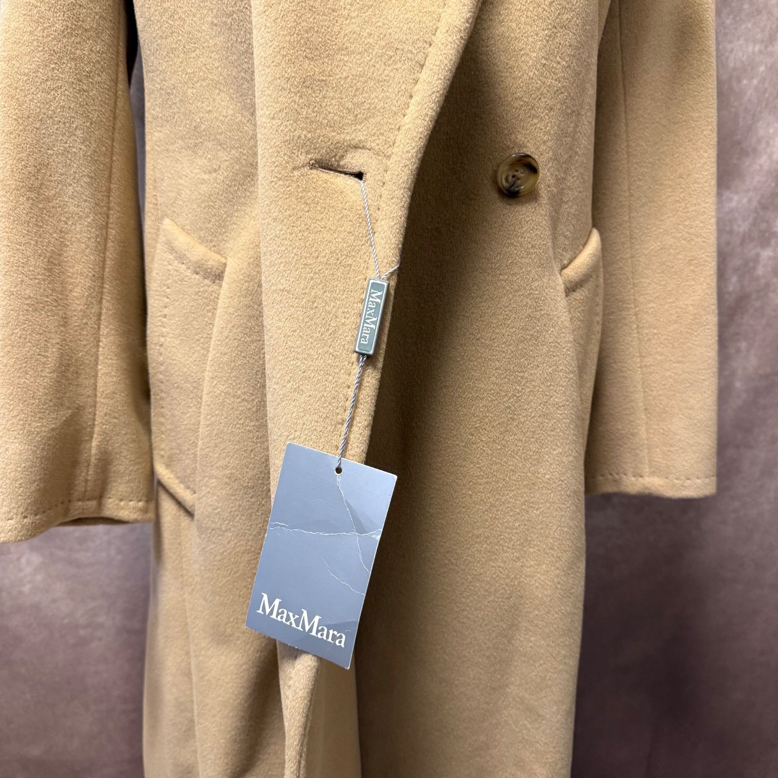 Max Mara マックスマーラ 銀タグ ウール×アンゴラ50% ロングコート