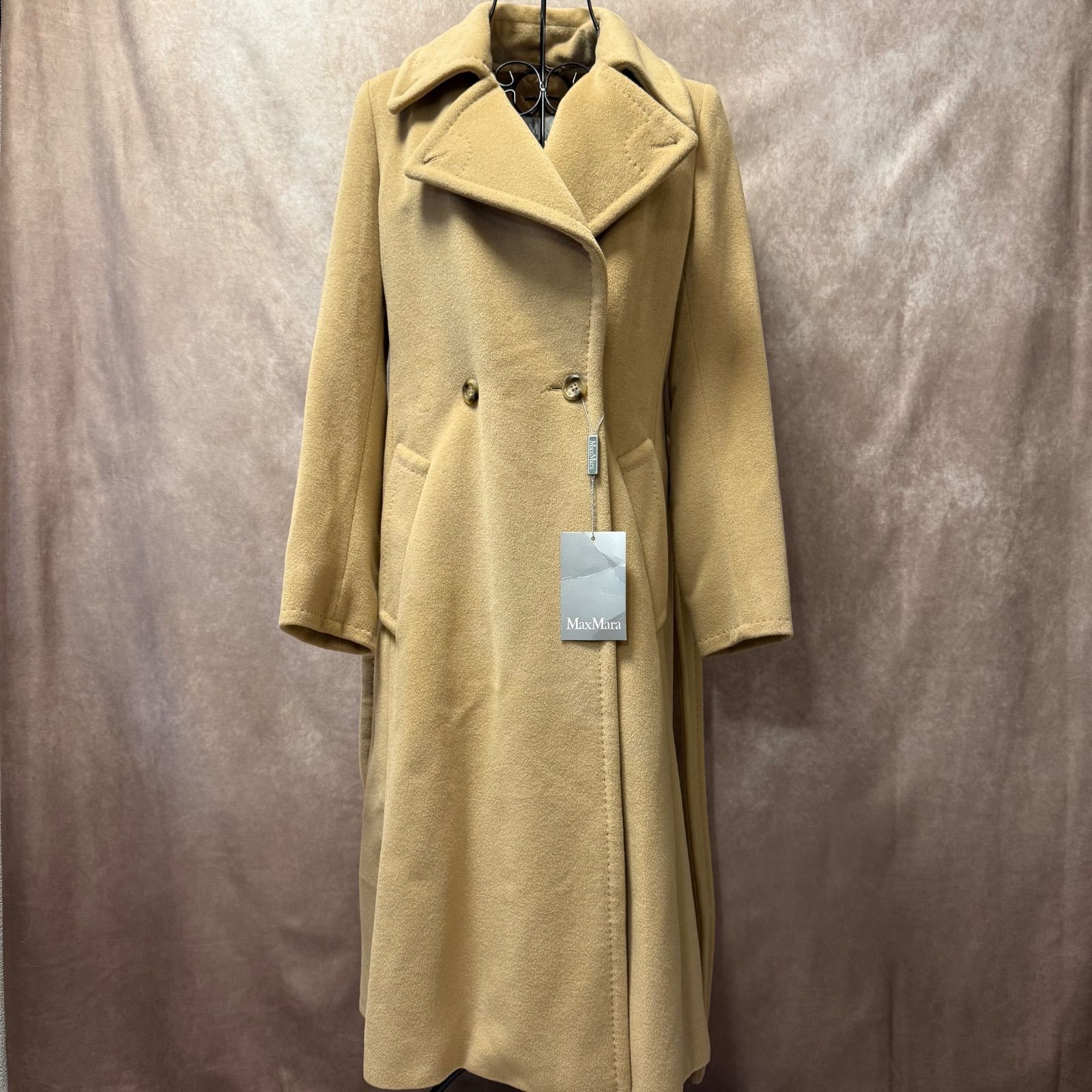 Max Mara マックスマーラ 銀タグ ウール×アンゴラ50% ロングコート