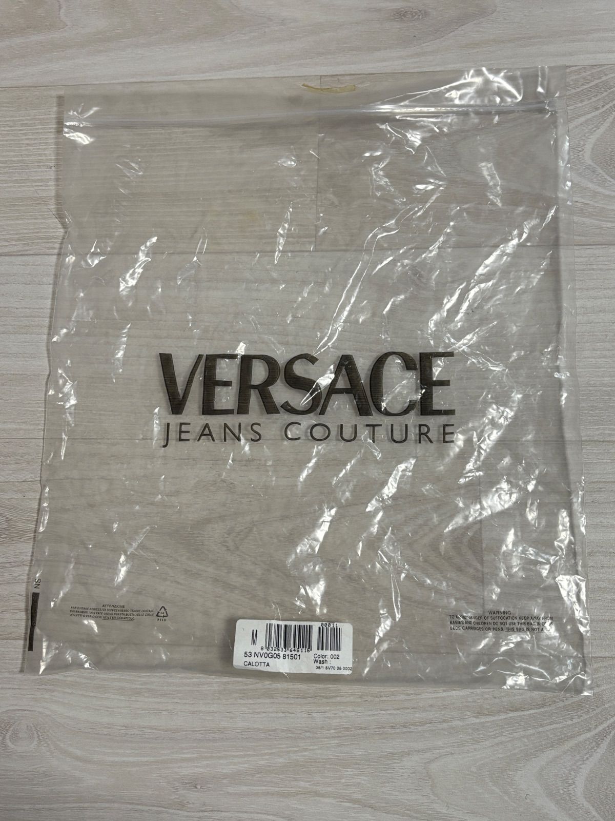 新品未使用 ヴェルサーチ VERSACE JEANS COUTURE ニット帽 帽子 タグ