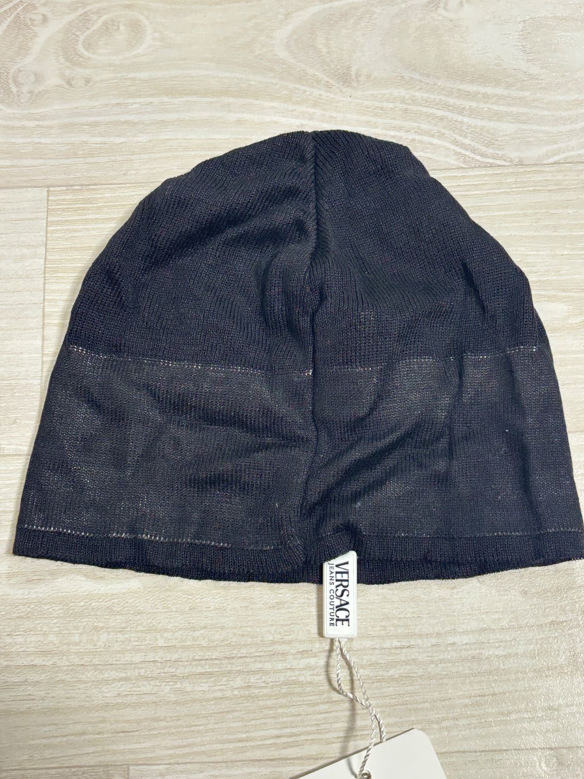 新品未使用 ヴェルサーチ VERSACE JEANS COUTURE ニット帽 帽子 タグ