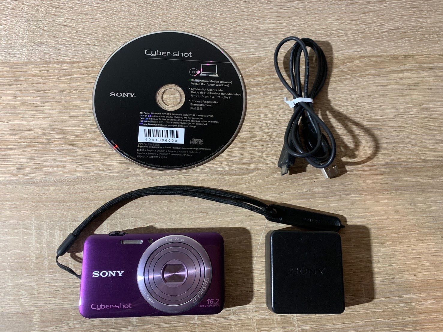 7432 Sony ソニー Cyber-shot DSC-WX30 バイオレット 動作確認済み 