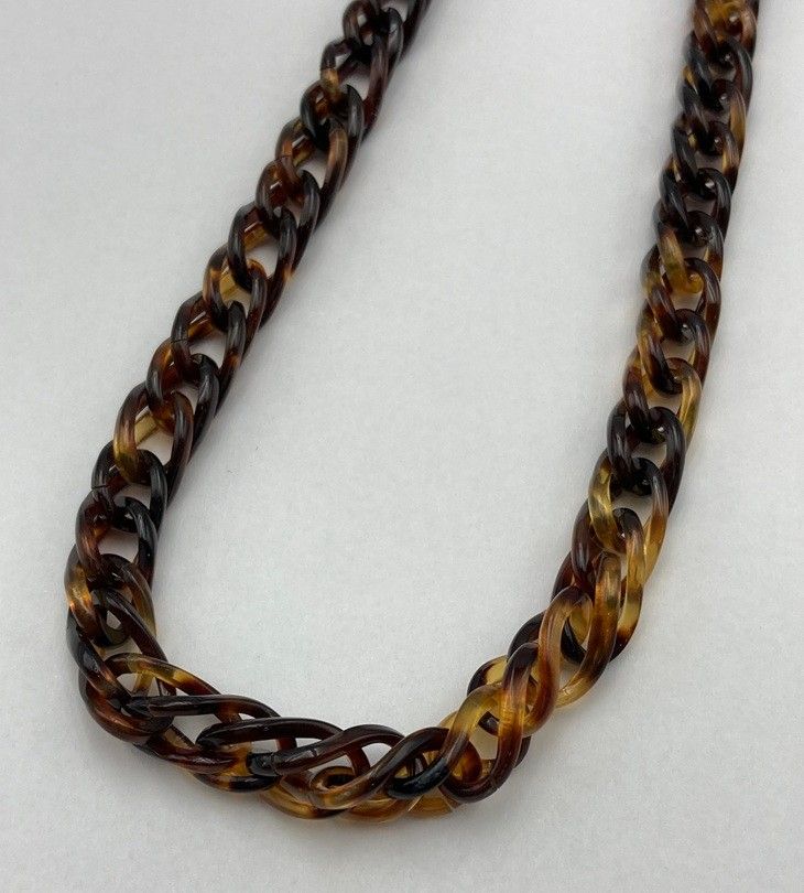 【希少】鼈甲　ネックレス 本鼈甲 べっ甲 チェーンネックレス 中古 D4 - メルカリ