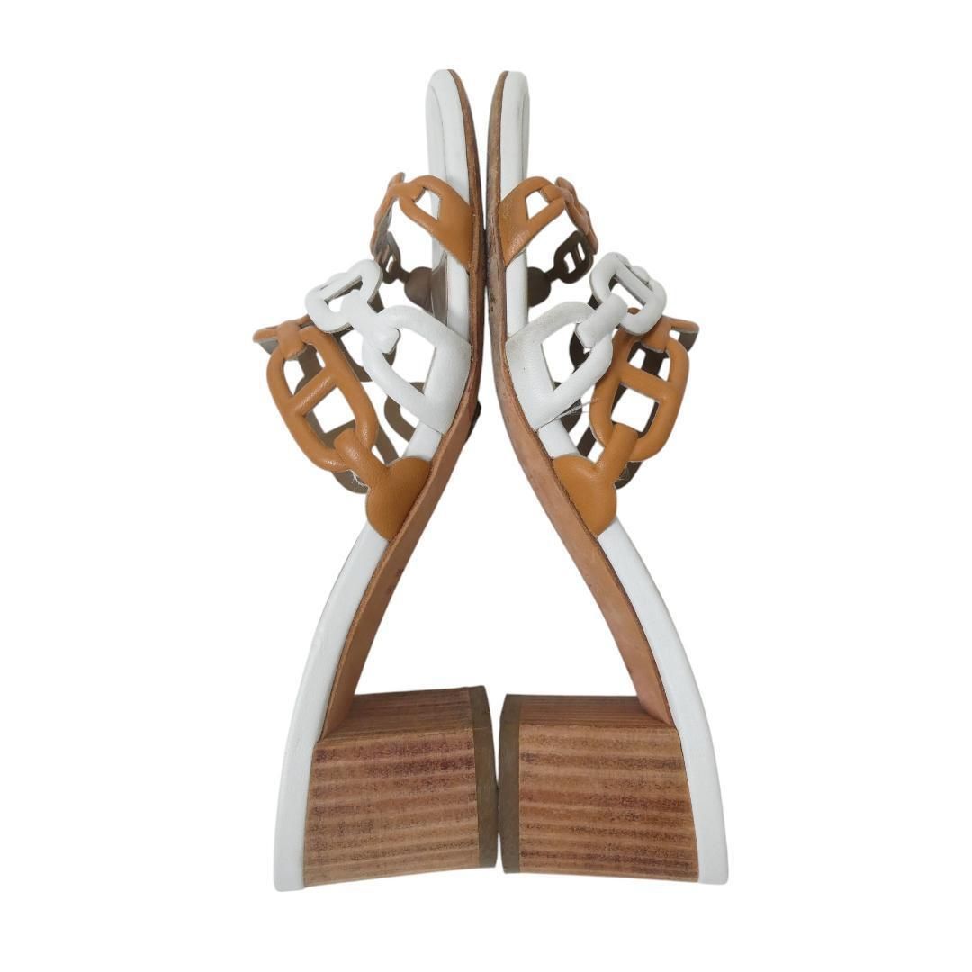 HERMES エルメス 35 約22cm タンデム シェーヌダンクル レザー