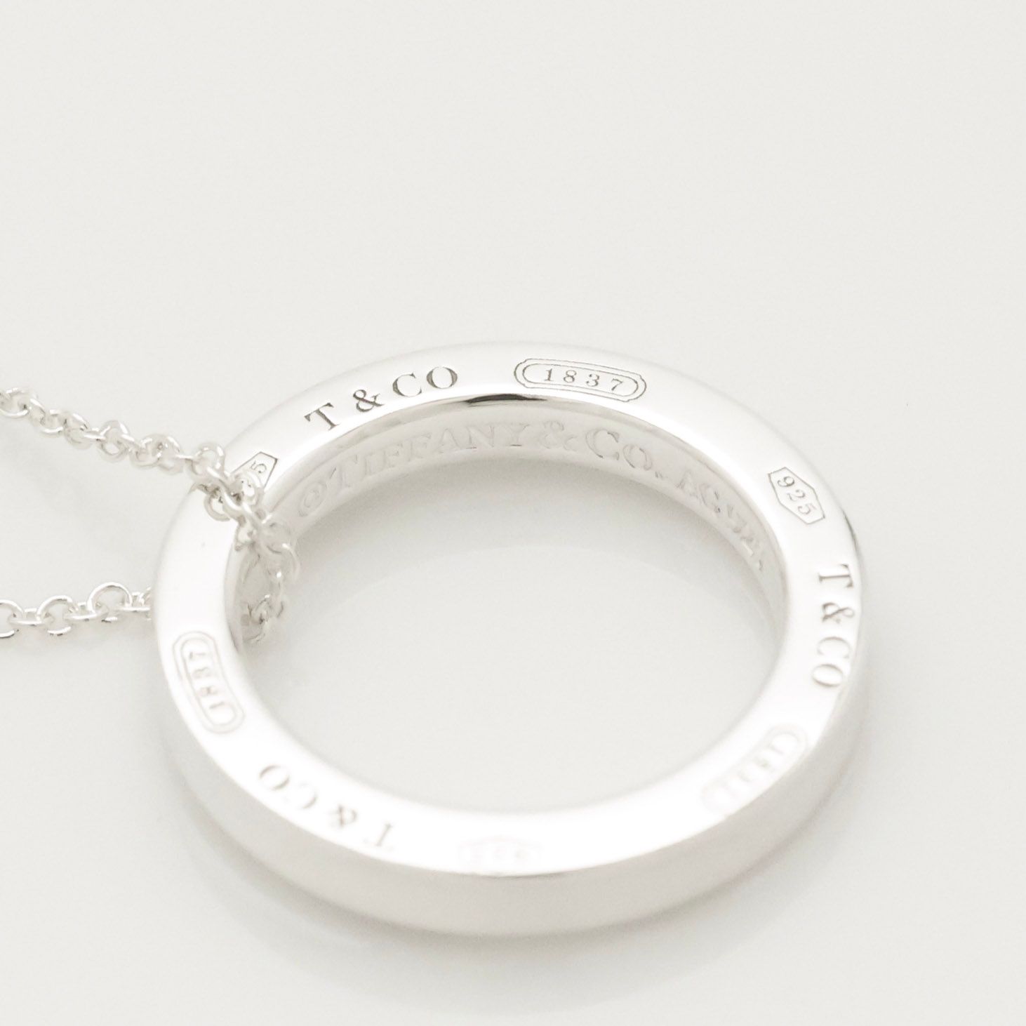 極美品】ティファニー TIFFANY&Co. 1837 ラウンド サークル ネックレス