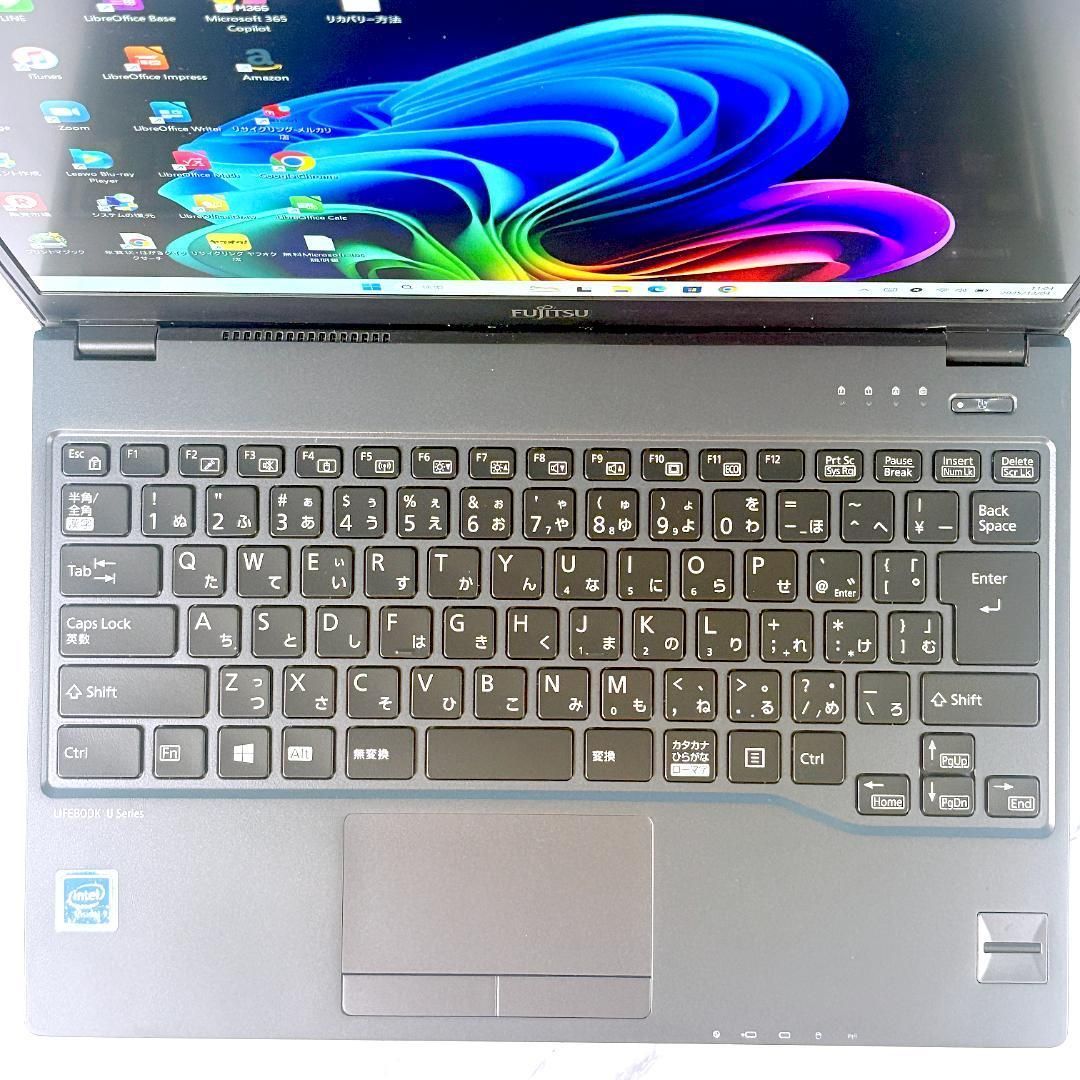 超薄型軽量☆メモリ8GB・SSDで快速☆指紋認証☆Win11☆ノートパソコン