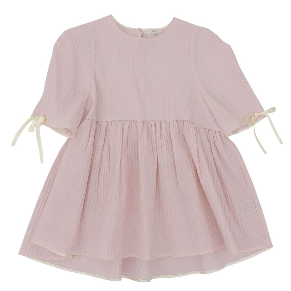 yori ヨリ 美品 フクレフレアブラウス トップス レディース ピンク 38