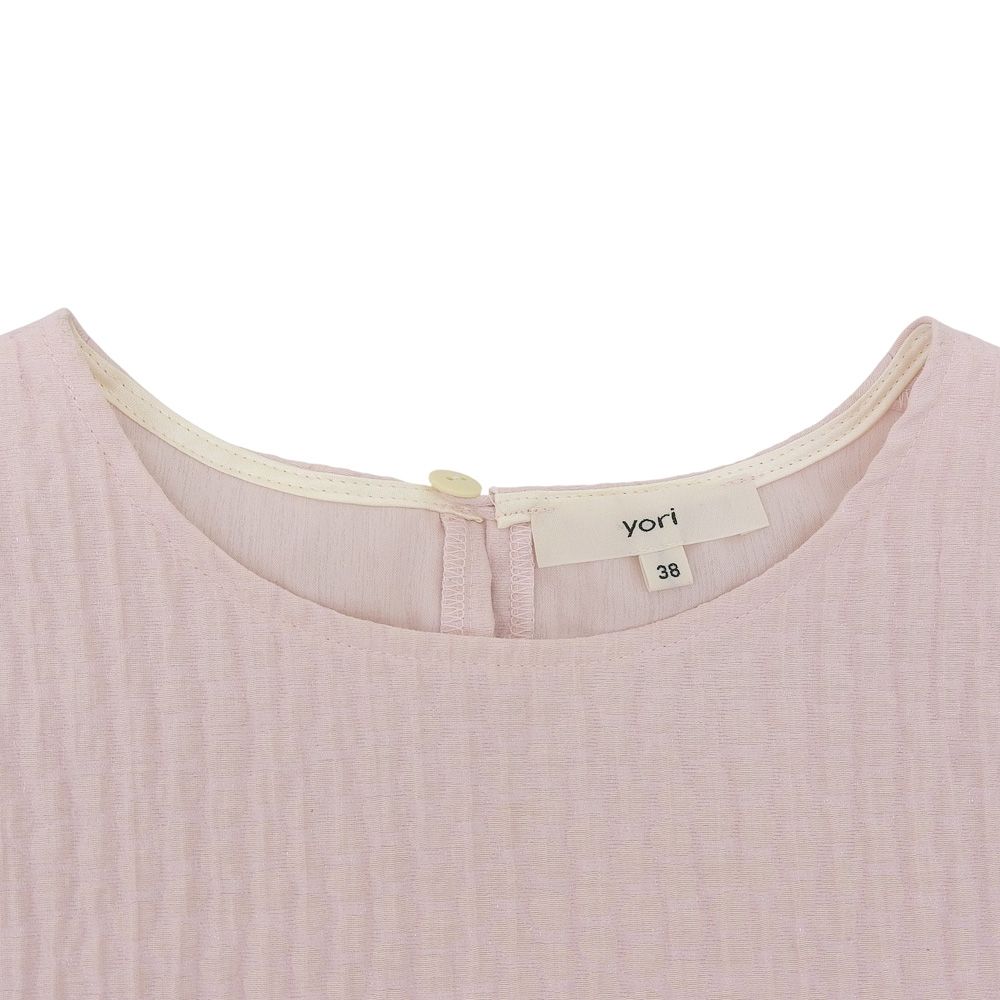 yori ヨリ 美品 フクレフレアブラウス トップス レディース ピンク 38