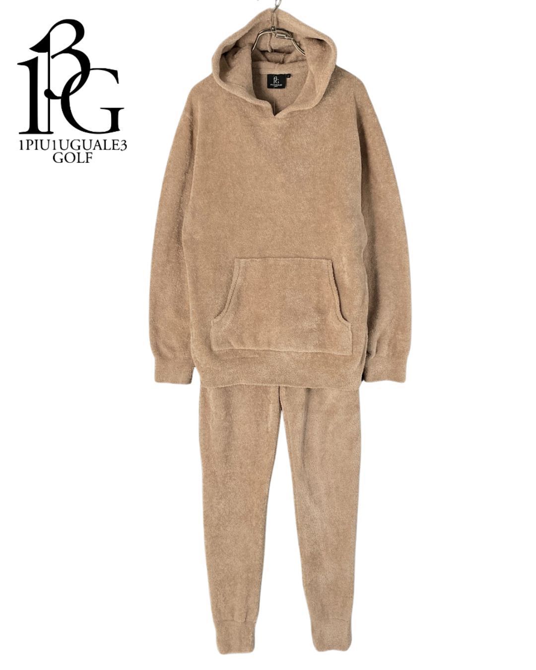 1PIU1UGUALE3 GOLF×戸賀敬城 BC LOGO SHAGGY PARKA& RIB PANTS