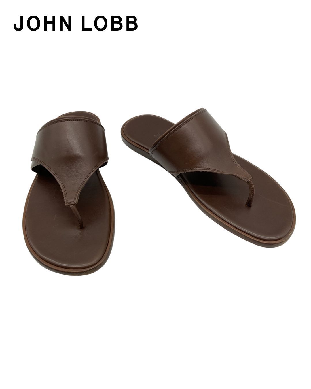 John Lobb ジョンロブ レザートングサンダル 7 ブラウン 【値下げ交渉