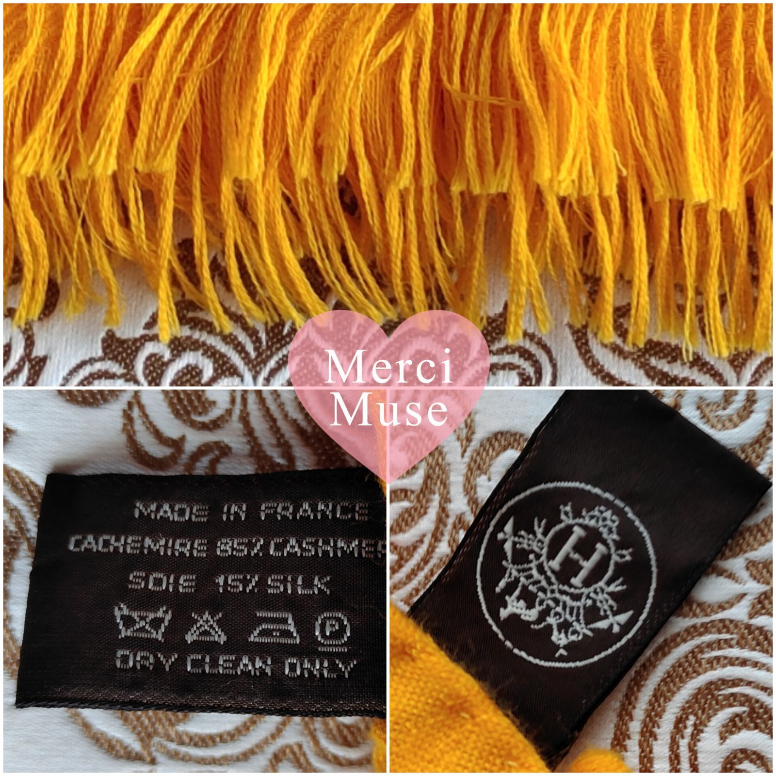 ❤お得なお品❤ニューリブリス カシシル イエロー ストール エルメス