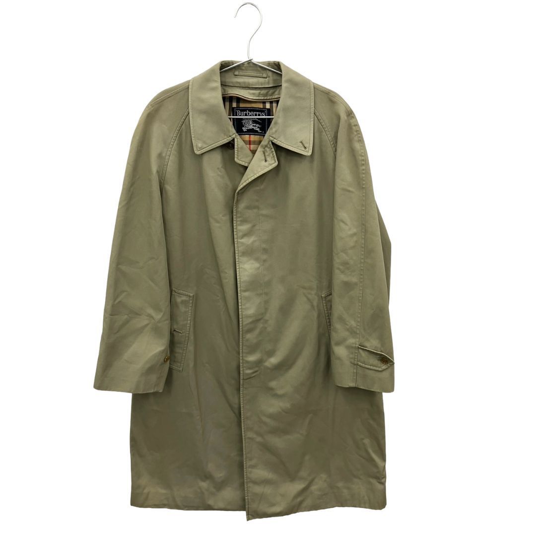 【Ｌ〜XL相当】バーバリーズ ステンカラーコート カーキ ノバチェック BURBERRY 【ヴィンテージ】バーバリー ステンカラーコート ノバ