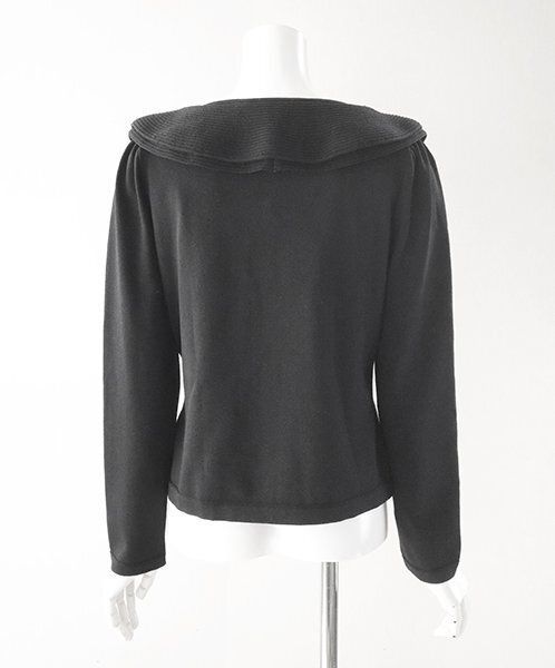 未使用 M'S GRACY ◇ リボンxフラワー クチュールニット 黒 サイズ40